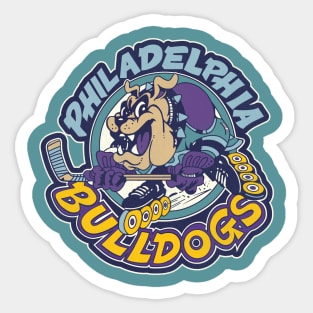 Defunct Philadelphia Bulldogs Roller Hockey Sticker